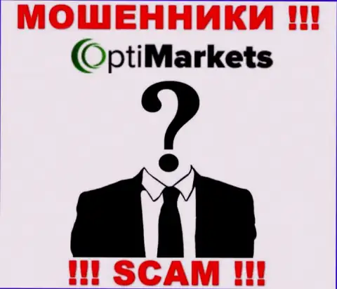 OptiMarket являются ворюгами, именно поэтому скрывают данные о своем руководстве