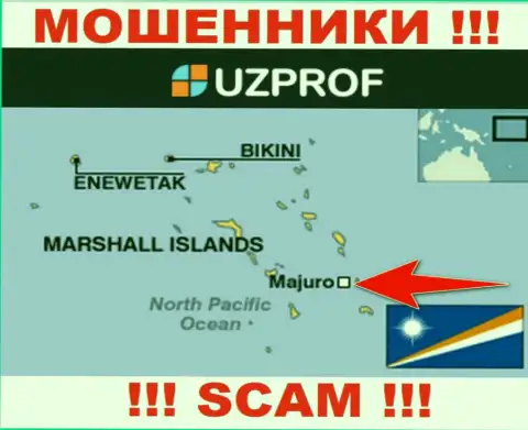 Базируются интернет аферисты УзПроф Ком в офшорной зоне  - Маджуро, Маршалловы острова, будьте очень внимательны !!!