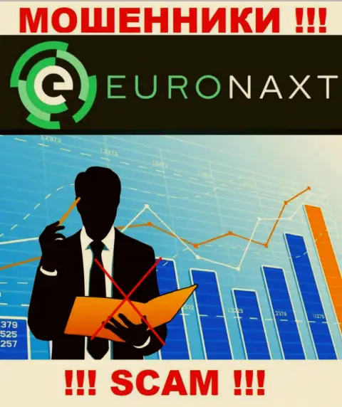 Воры EuroNaxt Com безнаказанно жульничают - у них нет ни лицензии ни регулятора