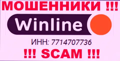 Компания WinLine зарегистрирована под этим номером: 7714707736