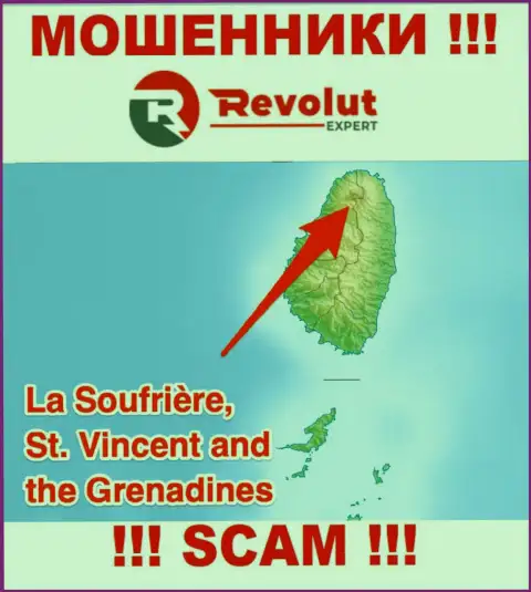 Организация RevolutExpert Ltd - мошенники, находятся на территории St. Vincent and the Grenadines, а это оффшор