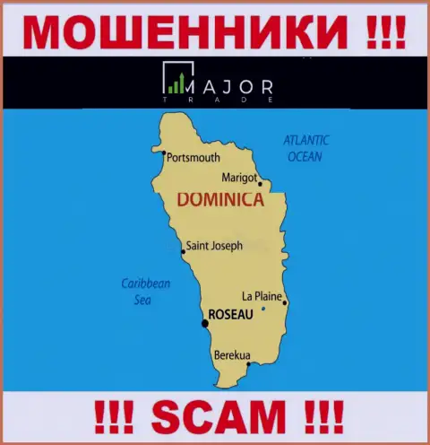 Махинаторы MajorTrade засели на территории - Commonwealth of Dominica, чтоб скрыться от наказания - МОШЕННИКИ