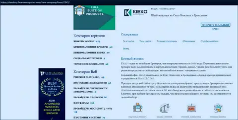 Публикация про ФОРЕКС брокера Kiexo Com размещена на сайте Директори ФинансМагнатес Ком