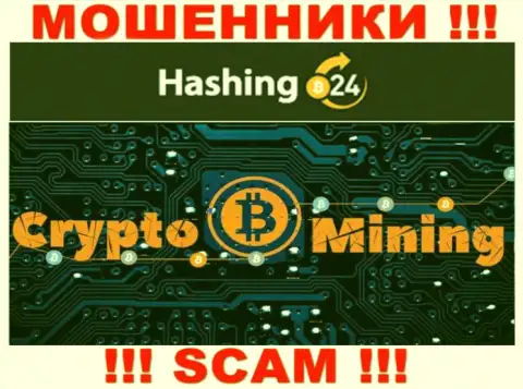 В глобальной сети интернет промышляют аферисты Hashing24, род деятельности которых - Crypto mining