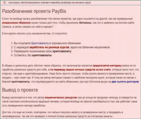 PayBis депозиты обратно не выводит, даже стараться не надо (обзор неправомерных деяний)