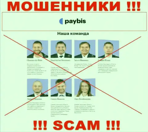 Непосредственные руководители PayBis Com, представленные данной компанией фиктивные - ВОРЫ