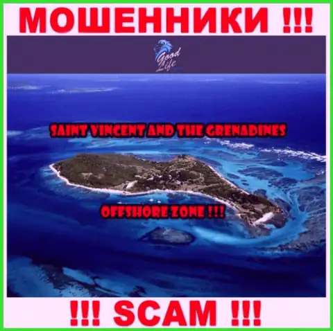 Гуд Лайф Консалтинг - это internet мошенники, имеют оффшорную регистрацию на территории Saint Vincent and the Grenadines