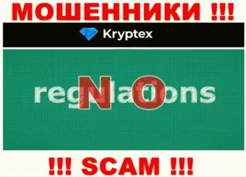 Компания Kryptex Org действует без регулирующего органа - это еще одни мошенники