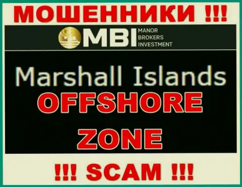 Организация Манор Брокерс Инвестмент - это интернет-обманщики, базируются на территории Marshall Islands, а это офшорная зона
