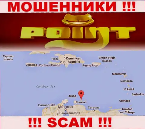 Компания Point Loto зарегистрирована довольно далеко от обманутых ими клиентов на территории Curacao