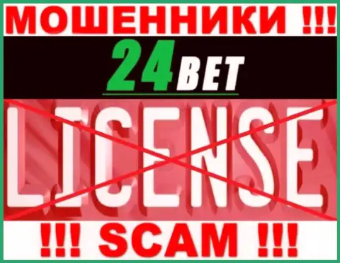 24 Бет - это мошенники !!! На их сайте нет лицензии на осуществление их деятельности