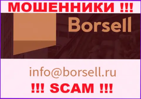 У себя на интернет-портале воры Borsell Ru представили этот электронный адрес