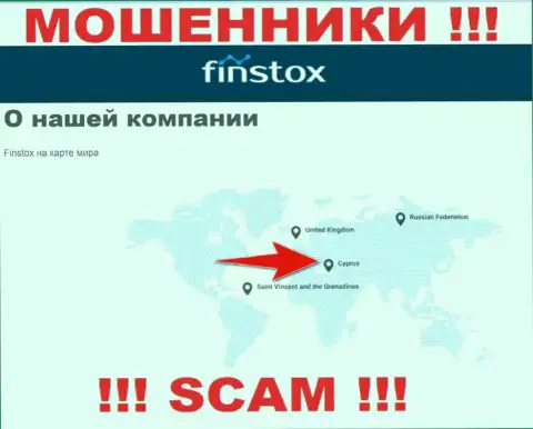 Finstox - это мошенники, их адрес регистрации на территории Кипр