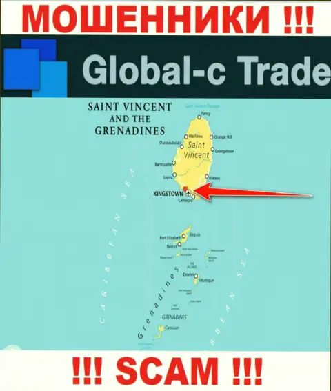 Будьте очень внимательны мошенники GlobalC Trade расположились в офшорной зоне на территории - Сент-Винсент и Гренадины