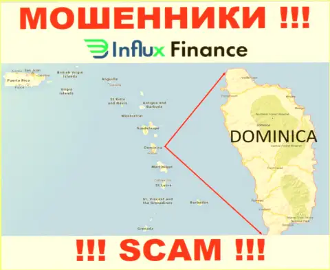 Контора InFluxFinance - это воры, отсиживаются на территории Содружество Доминики, а это оффшор