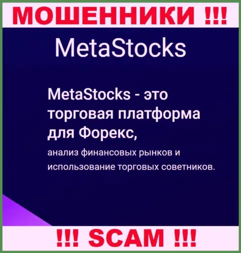 FOREX - именно в этой сфере работают профессиональные мошенники Meta Stocks