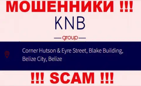 Вложенные деньги из конторы KNB-Group Net вывести нельзя, поскольку расположились они в офшорной зоне - Corner Hutson & Eyre Street, Blake Building, Belize City, Belize