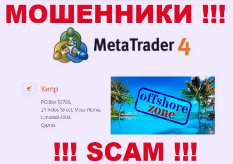 Отсиживаются мошенники MetaQuotes Ltd в оффшорной зоне  - Limassol, Cyprus, будьте очень бдительны !!!