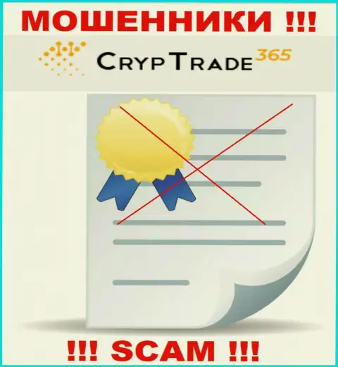 С CrypTrade365 не стоит совместно работать, они даже без лицензии, цинично отжимают вложенные деньги у своих клиентов