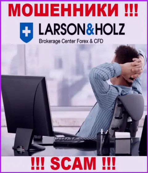 Сведений о руководстве компании LarsonHolz нет - исходя из этого довольно опасно совместно работать с указанными кидалами