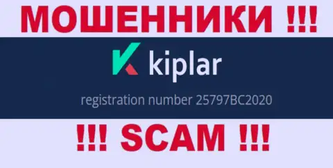 Регистрационный номер компании Kiplar, в которую накопления рекомендуем не отправлять: 25797BC2020