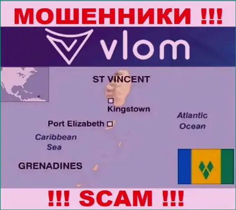 Vlom имеют регистрацию на территории - Saint Vincent and the Grenadines, остерегайтесь совместного сотрудничества с ними