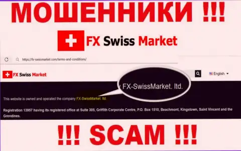 Инфа о юридическом лице шулеров FX-SwissMarket Com