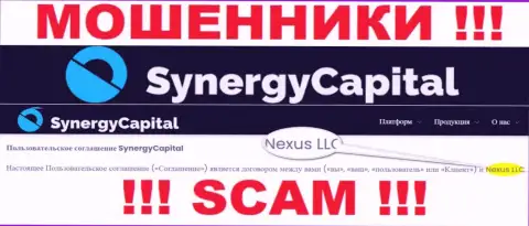 Юридическое лицо, владеющее internet мошенниками СинерджиКапитал Топ - это Nexus LLC