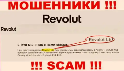 Revolut Ltd - это организация, которая управляет мошенниками Revolut Com